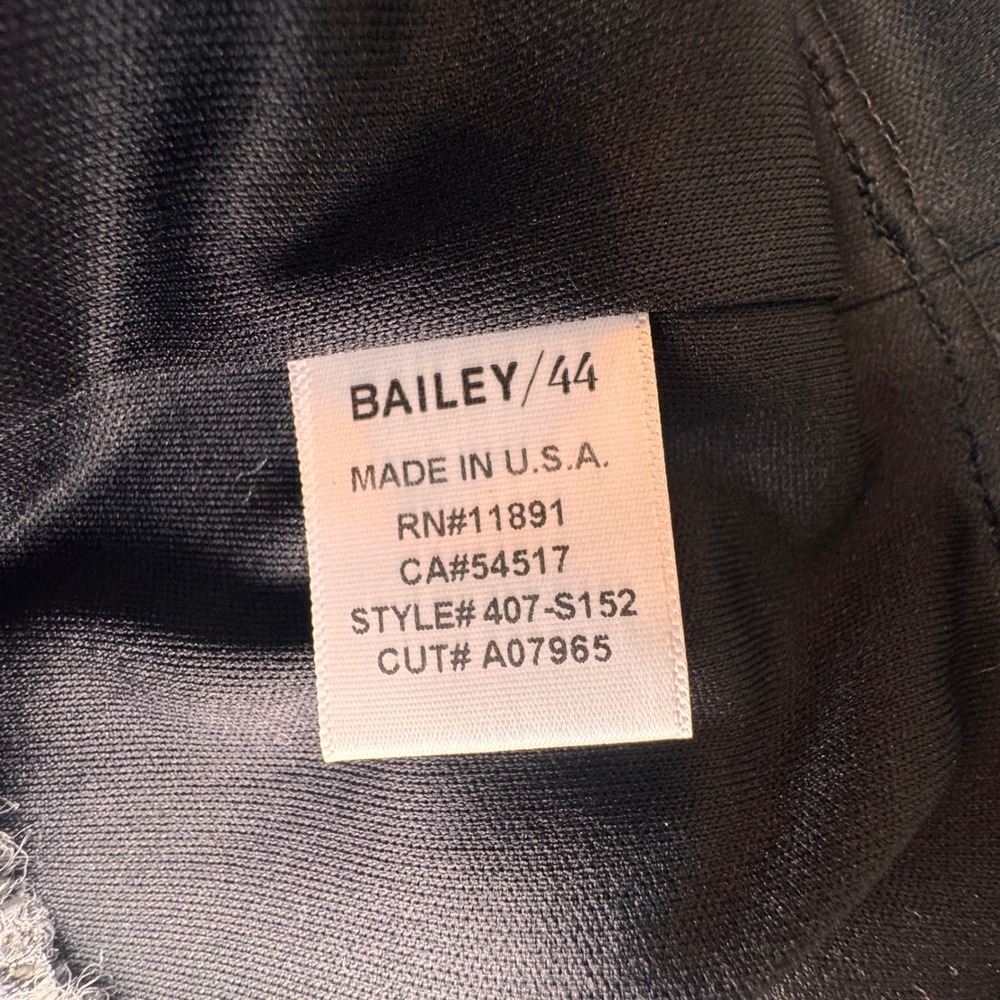 Bailey 44‎ Metallic Tweed Mini Skirt Whimsigoth Statement Silver Black Womens XS - Picture 5 of 6